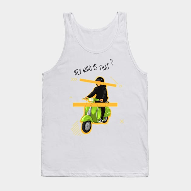 Riding a Vespa Tank Top by ffsfikri